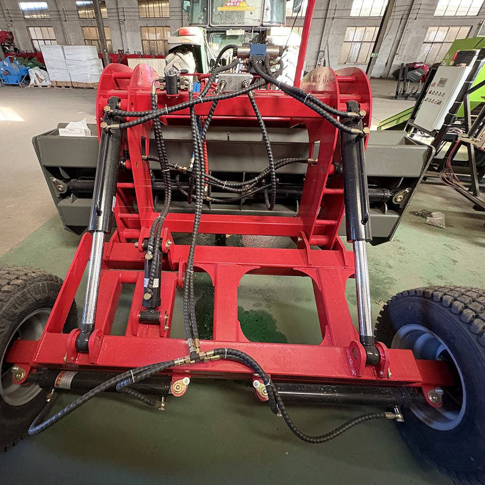 Land leveler assembly in factory workshop