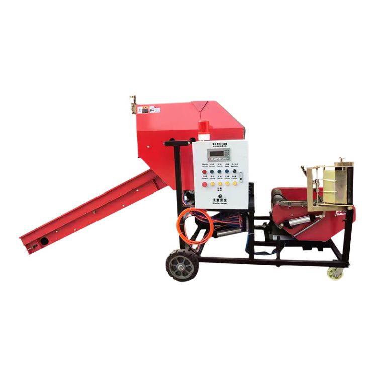 Baler-Wrapper Combination Machine
